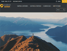 Tablet Screenshot of outdooraction.co.nz